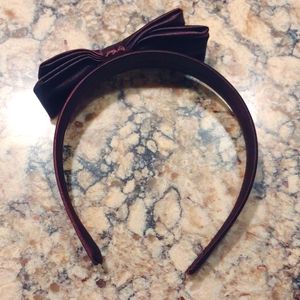 Gymboree Brown satin headband fall holiday wedding hair accessory
